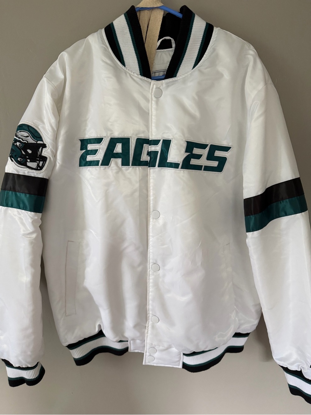 STARTER White and Green Eagles Puffer Jacket